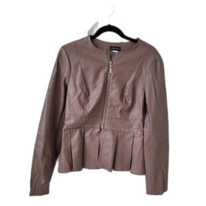 Faux Leather Jacket - Size 12